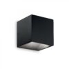 Ideal lux 142302 Rubik LED Nástěnné venkovní světlo | Přírodní bílá | Černá | 9W