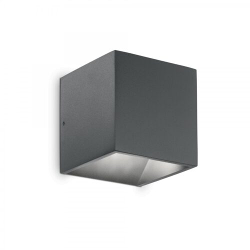 Ideal lux 149738 Rubik LED Nástěnné venkovní světlo | Přírodní bílá | Černá | 9W