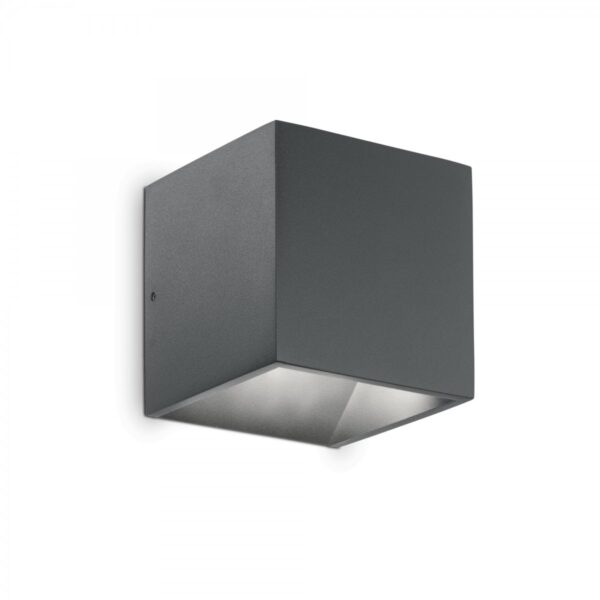 Ideal lux 149738 Rubik LED Nástěnné venkovní světlo | Přírodní bílá | Černá | 9W