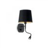 Ideal lux 158242 Nordik LED nástěnní svítidlo | Teplá bílá | Černá | 40/1W
