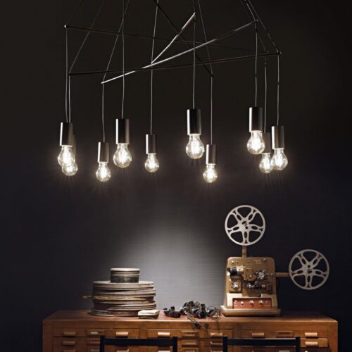 Ideal lux 158860 Pop Nero Lustr | E27