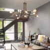 Ideal lux 160269 Triumph Lustr | E27 | Barevný kov | Mosaz