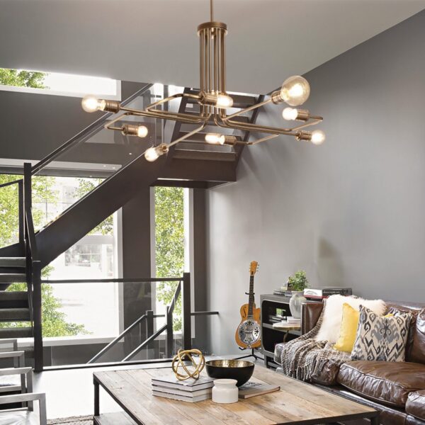 Ideal lux 160269 Triumph Lustr | E27 | Barevný kov | Mosaz