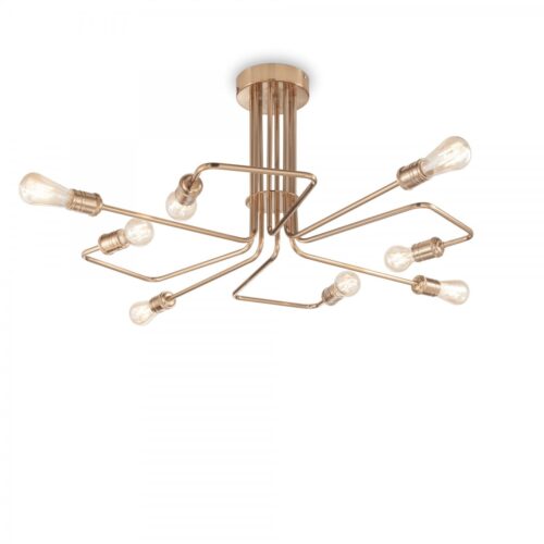Ideal lux 160313 Triumph Stropní svítidlo | E27 | Barevný kov | Mosaz