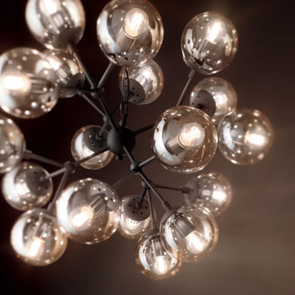 Ideal lux 162478 Kepler Lustr | E27 | Černá