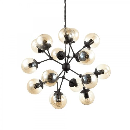 Ideal lux 162478 Kepler Lustr | E27 | Černá