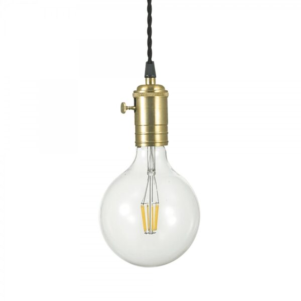 Ideal lux 163154 Doc Lustr | E27 | Barevný kov | Mosaz