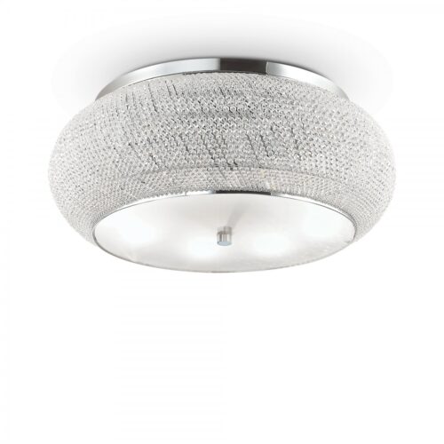 Ideal lux 164991 Pasha Stropní svítidlo | E14 | Chrom | Kov