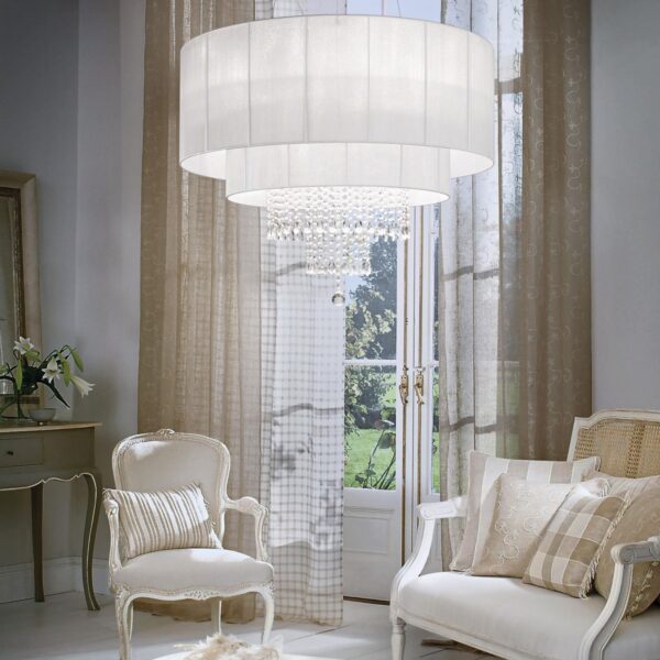 Ideal lux 165011 Opera Lustr | E27 | Bílá