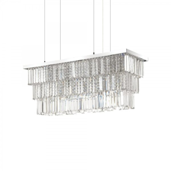 Ideal lux 166322 Martinez Lustr | E14 | Chrom | Kov