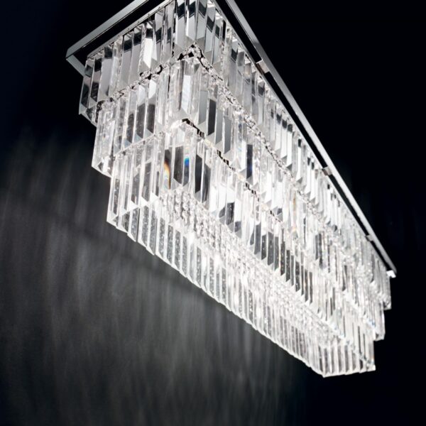 Ideal lux 166360 Martinez Lustr | E14 | Chrom | Kov