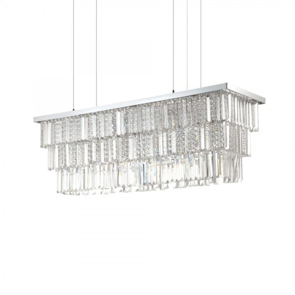 Ideal lux 166360 Martinez Lustr | E14 | Chrom | Kov