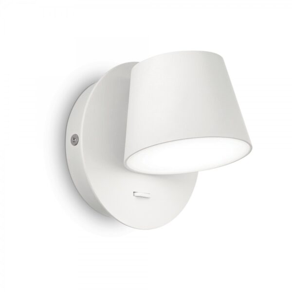 Ideal lux 167152 Gim Bianco LED nástěnní svítidlo | Teplá bílá | Bílá | 6W