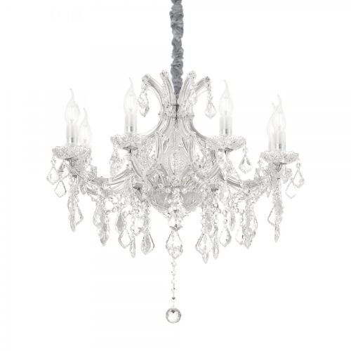 Ideal lux 167244 Napoleon Lustr | E14 | Chrom | Kov