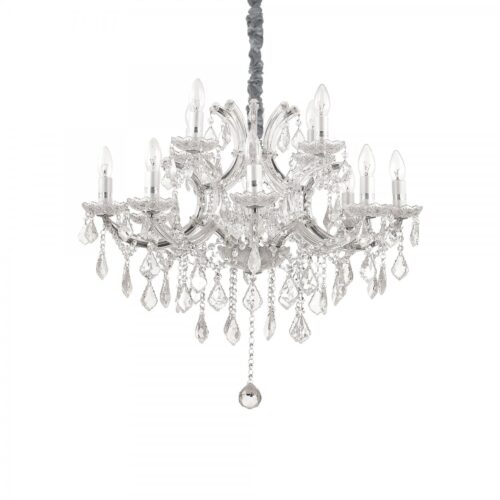 Ideal lux 167251 Napoleon Lustr | E14 | Chrom | Kov