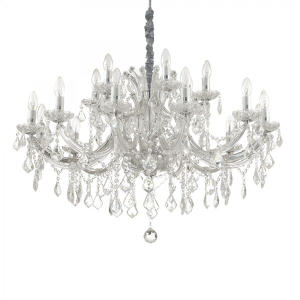 Ideal lux 167268 Napoleon Lustr | E14 | Chrom | Kov
