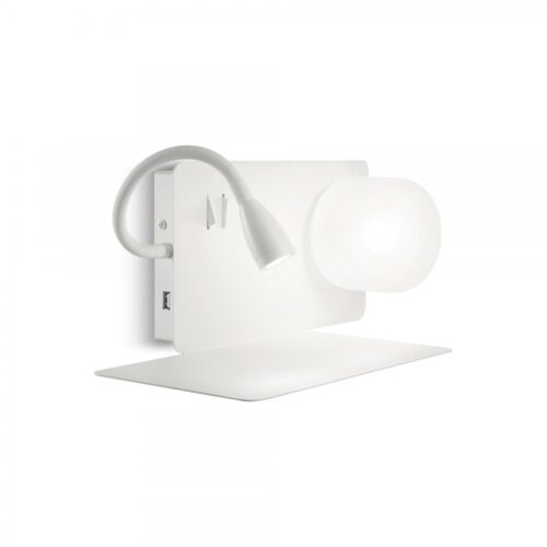 Ideal lux 174792 Book LED nástěnní svítidlo | Teplá bílá | Bílá | 28/3W