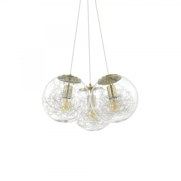 Ideal lux 175973 Mapa Lustr | E27 | Barevný kov | Mosaz