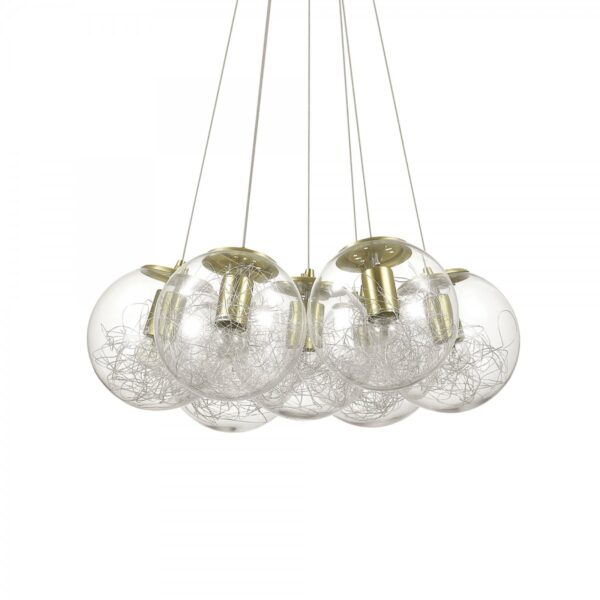 Ideal lux 176000 Mapa Lustr | E27 | Barevný kov | Mosaz