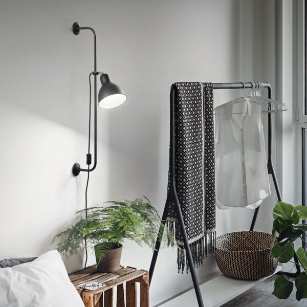 Ideal lux 179643 Shower Nástěnné svítidlo | E27 | Černá