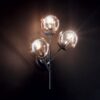 Ideal lux 187006 Kepler Nástěnné svítidlo | E27 | Černá