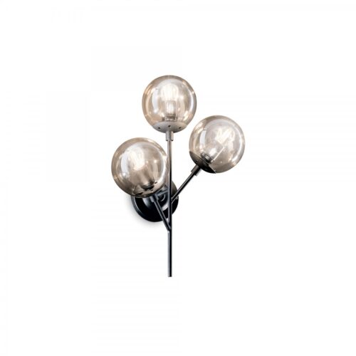 Ideal lux 187006 Kepler Nástěnné svítidlo | E27 | Černá