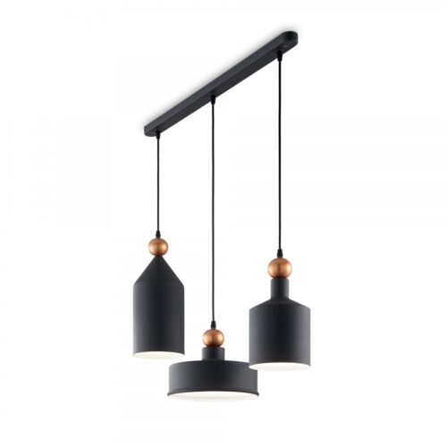 Ideal lux 194677 Triade Lustr | E27 | Černá
