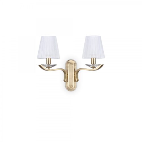 Ideal lux 197708 Pegaso Nástěnné svítidlo | E14 | Barevný kov | Mosaz