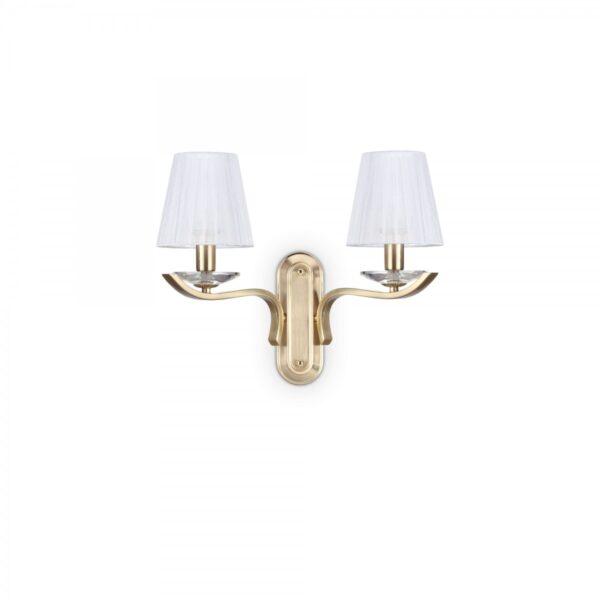 Ideal lux 197708 Pegaso Nástěnné svítidlo | E14 | Barevný kov | Mosaz