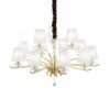 Ideal lux 197746 Ottone Lustr | E14 | Barevný kov | Mosaz