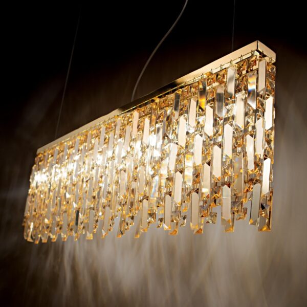 Ideal lux 200064 Elisir Lustr | G9 | Barevný kov | Mosaz