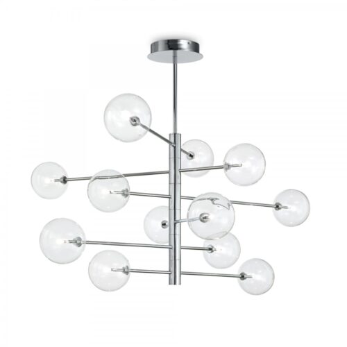 Ideal lux 200118 Equinoxe Stropní svítidlo | G4 | Chrom | Kov