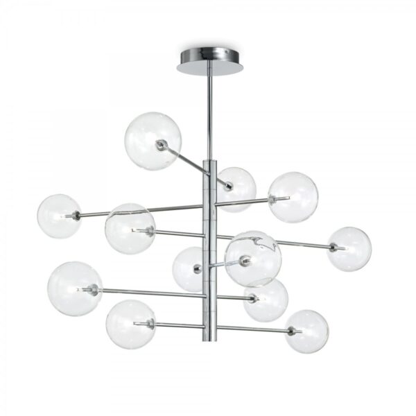 Ideal lux 200118 Equinoxe Stropní svítidlo | G4 | Chrom | Kov