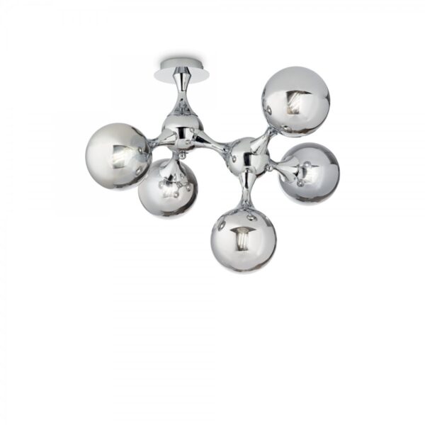 Ideal lux 200484 Nodi Stropní svítidlo | E14 | Chrom | Kov