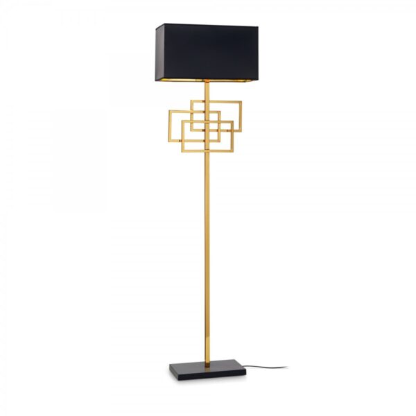 Ideal lux 201122 Luxury Stojací lampa | E27 | Barevný kov | Mosaz