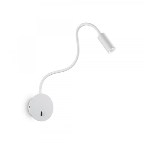Ideal lux 203171 Focus LED nástěnní svítidlo | Teplá bílá | Bílá | 3W