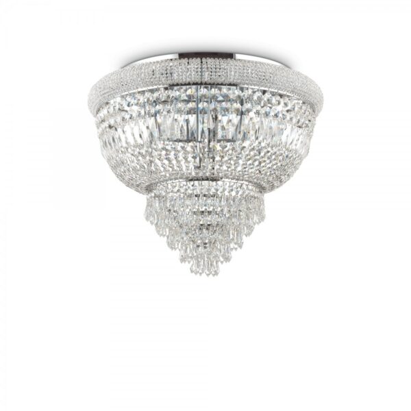 Ideal lux 207186 Dubai Stropní svítidlo | E14 | Chrom | Kov