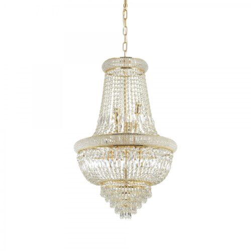 Ideal lux 207216 Dubai Lustr | E14 | Barevný kov | Mosaz