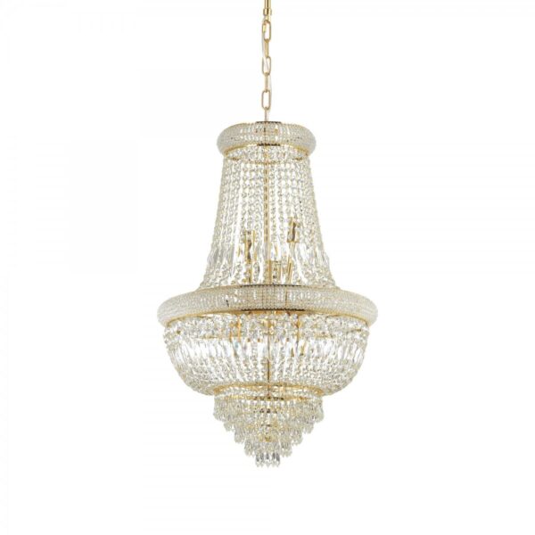Ideal lux 207216 Dubai Lustr | E14 | Barevný kov | Mosaz