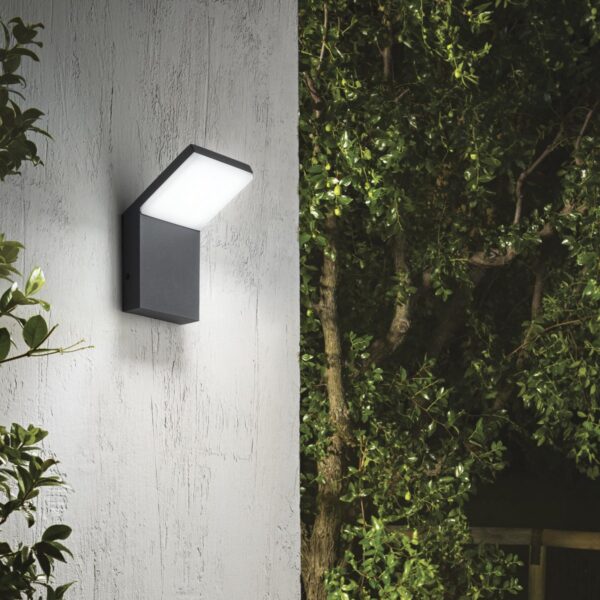 Ideal lux 209845 Style LED Nástěnné venkovní světlo | Přírodní bílá | Černá | 9W