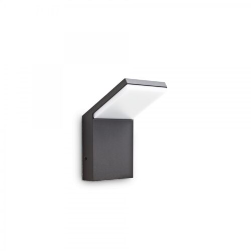 Ideal lux 209845 Style LED Nástěnné venkovní světlo | Přírodní bílá | Černá | 9W