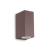 Ideal lux 213354 Up Nástěnné venkovní světlo | G9 | Hnědá