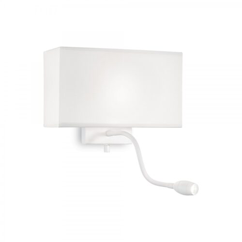 Ideal lux 215693 Hotel LED nástěnní svítidlo | Teplá bílá | Bílá | 60/1W