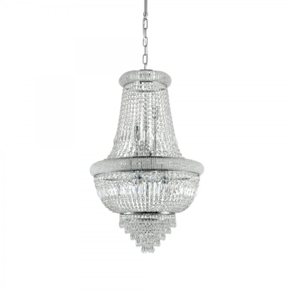 Ideal lux 215969 Dubai Lustr | E14 | Chrom | Kov