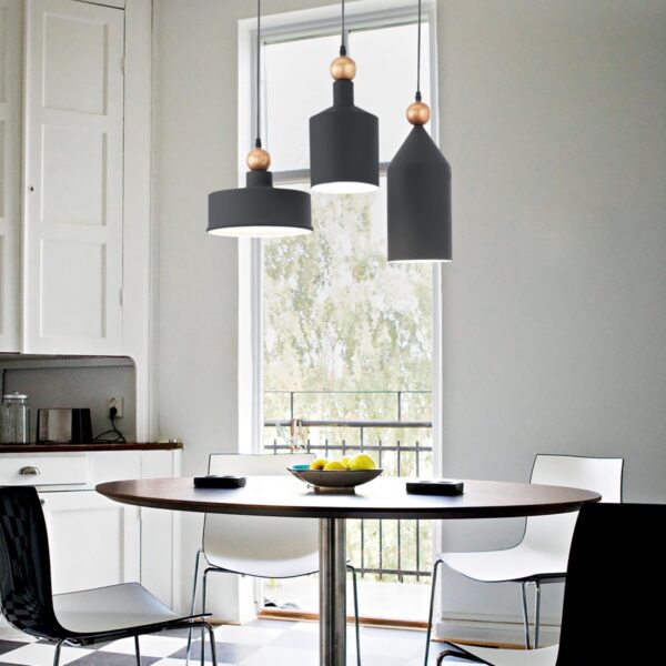 Ideal lux 221496 Triade Lustr | E27 | Černá