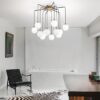 Ideal lux 236957 Rhapsody Skleněný lustr | G9 | Barevný kov | Mosaz