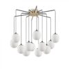 Ideal lux 236957 Rhapsody Skleněný lustr | G9 | Barevný kov | Mosaz