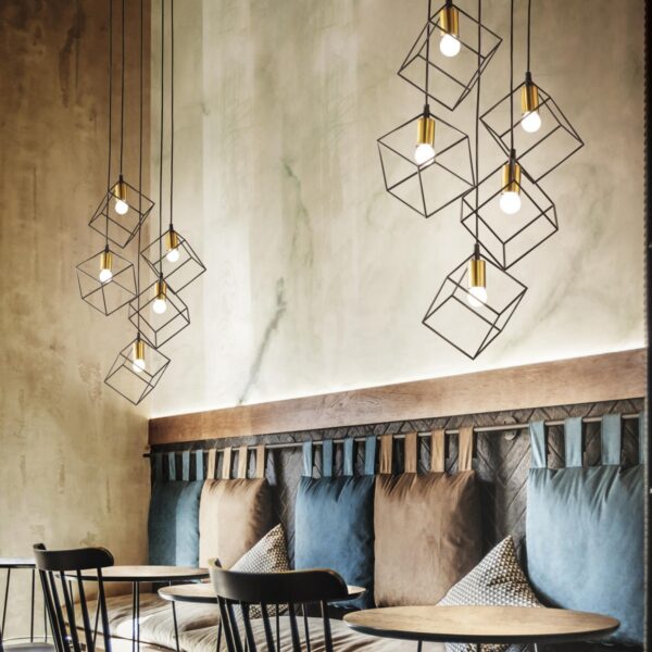 Ideal lux 237664 Ice Lustr | E27 | Černá