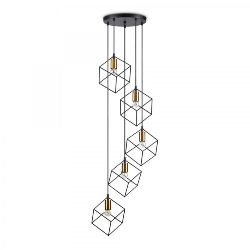 Ideal lux 237664 Ice Lustr | E27 | Černá