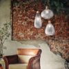 Ideal lux 238746 Bergen Skleněný lustr | E27 | Chrom | Kov
